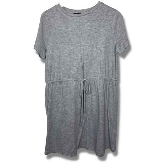 Forever 21 Dresses & Skirts - FOREVER 21 | Casual Gray Drawstring Jersey Mini Dress | Size L